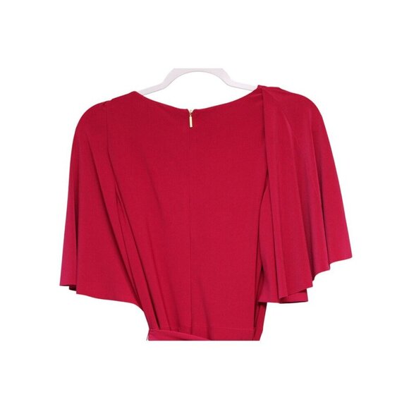 NWT Lauren Ralph Lauren Dress Size 8 Gaelyn Orchid Preppy Belted Stretch Formal - Picture 11 of 16